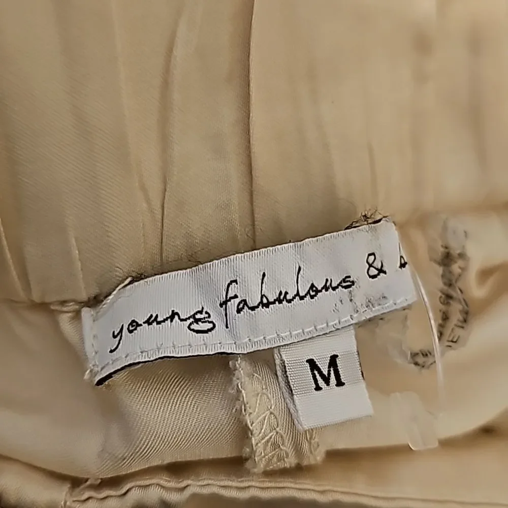 Young fabulous and‎ broke wideleg pants size medium